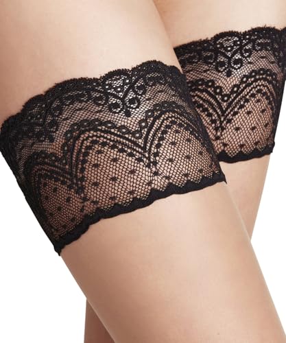 Image of FALKE Women's Invisible Deluxe 8 Denier Ultra Sheer Thigh Highs, 1 Pair