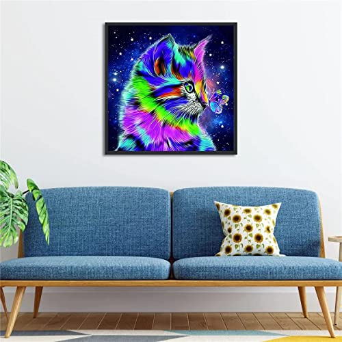 Vigegu Cross Stitch Kits For Adults - Stamped Cross Stitch Kits,Diy Cat Needlepoint Kits For Adults Beginners Counted Embroidery Kits Cross Stitch Supplies Patterns Crafts Decor(11.8X11.8Inch) #TOP3