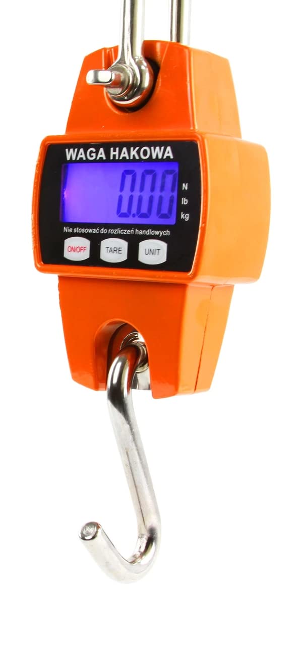 Bilancia a Gancio Sospesa Dinamometro Digitale 300 kg Batterie Incluse