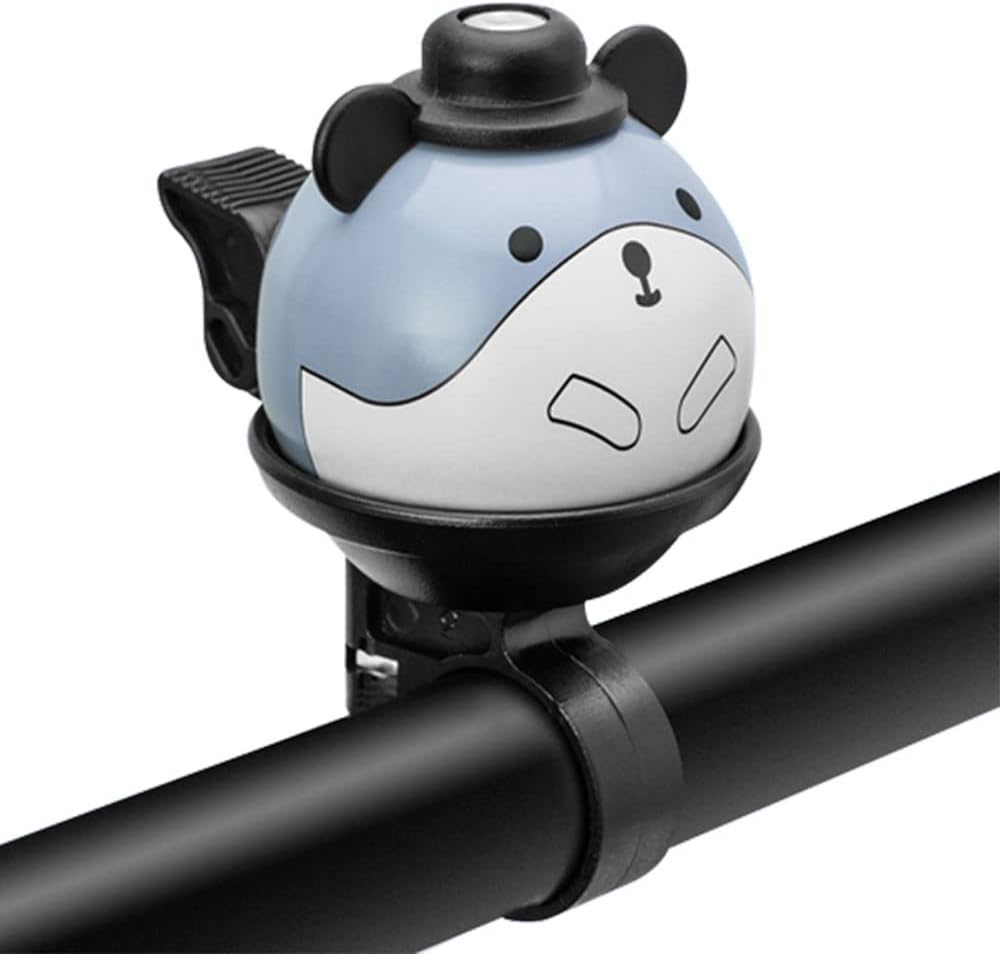 YAEOSNSI Bicycle Cartoon Bell, Alloy Material, Blue, Handlebar Mount, 21-22 mm for Kids