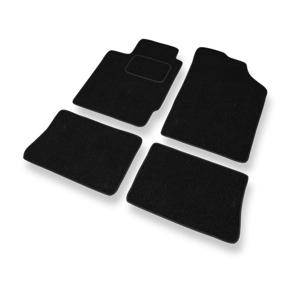 Mossa Alfombrillas adecuadas para Renault Clio II (1998-2012) - alfombras para Coche - Color Negro 1