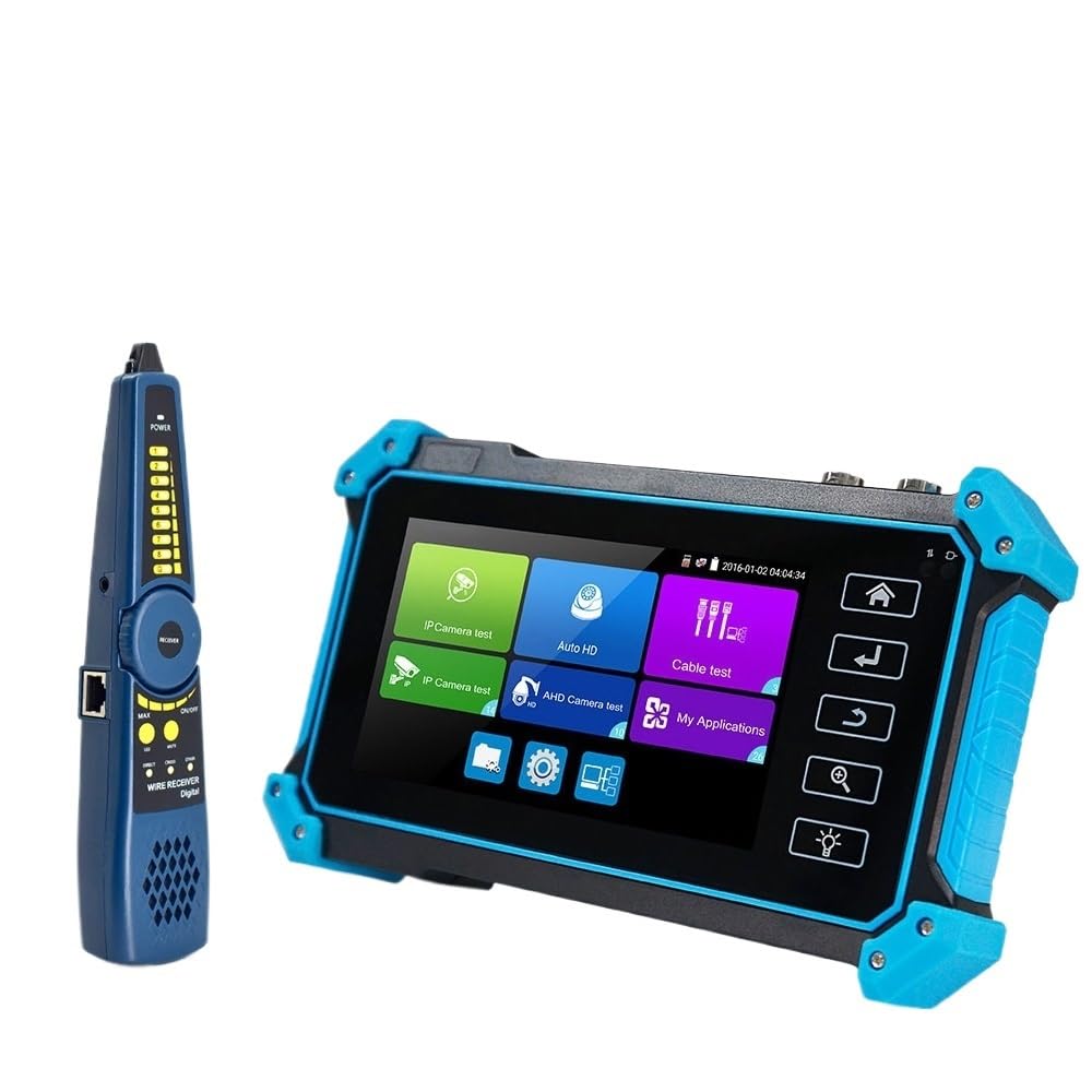 CVFRDD Purple 5200C 12MP IPC Tester 8MP/AHD/CVI/TV/SDI CCTV Camera Tester CCTV Monitor With VGA For IPC Camera CFTV Tester