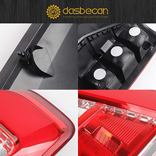 Dasbecan Left Driver Side Tail Light Without Bulb Compatible With 2021 2022 2023 Ford F150 F-150 Xl Replaces Ml3Z-13404-E Rear Taillight Housing Incandescent Type #TOP6