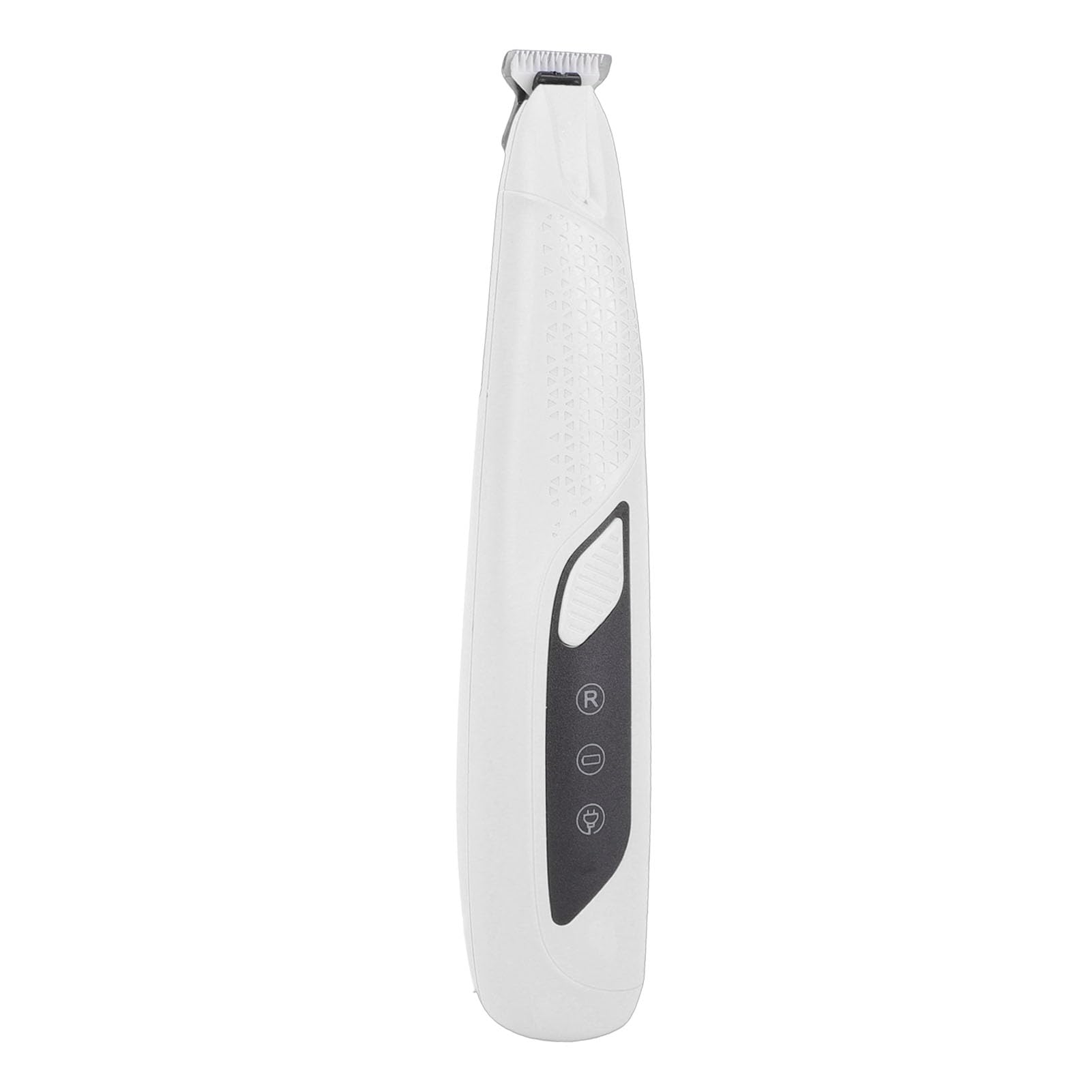 Diydeg Dog Paws Trimmer, Efficient Plastic Pet Hair Trimmer for Paws, Eyes, Ears and Face, Rechargeable Lightweight Electric Precision Trimmers with LED Light for Cats and Dogs (White)