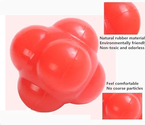 Miniatura 2 de Pelota de reacción – 4.23 oz, 4.3 onzas, pelota de entrenamiento de agilidad de 6 lados para béisbol, fútbol, lacrosse, baloncesto, sóftbol -