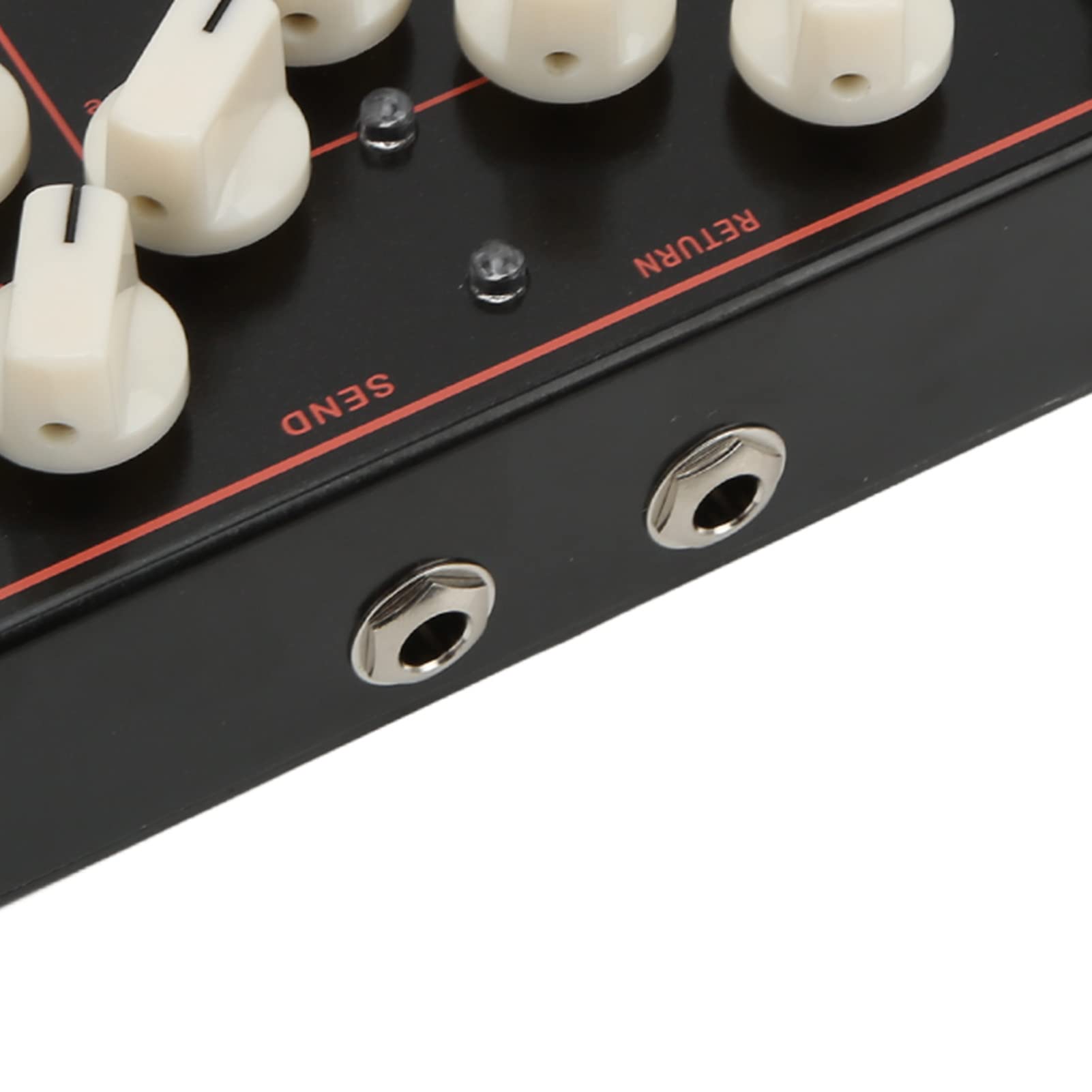 Eujgoov Syntezator Pedał Gitarowy Distortion Overdrive Loop Delay Pedal Multi Effect Processor z Rurowym Overdrive 25MS-600MS Delay FX Loop do Gitary Elektrycznej Akcesoria do Sprzętu Basowego