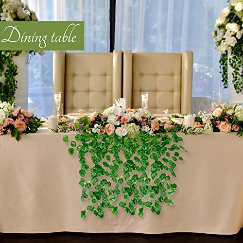 Yatim 90 Cm Boston Ivy Vine Artificial Plants Greeny Chain Wall Hanging Leaves For Home Room Garden Wedding Garland Outside Decoration Pack Of 2 #TOP4