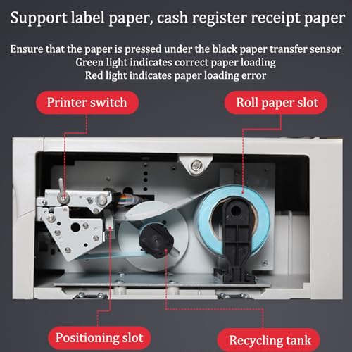 Báscula electrónica con impresora y caja registradora integrada miniatura 5