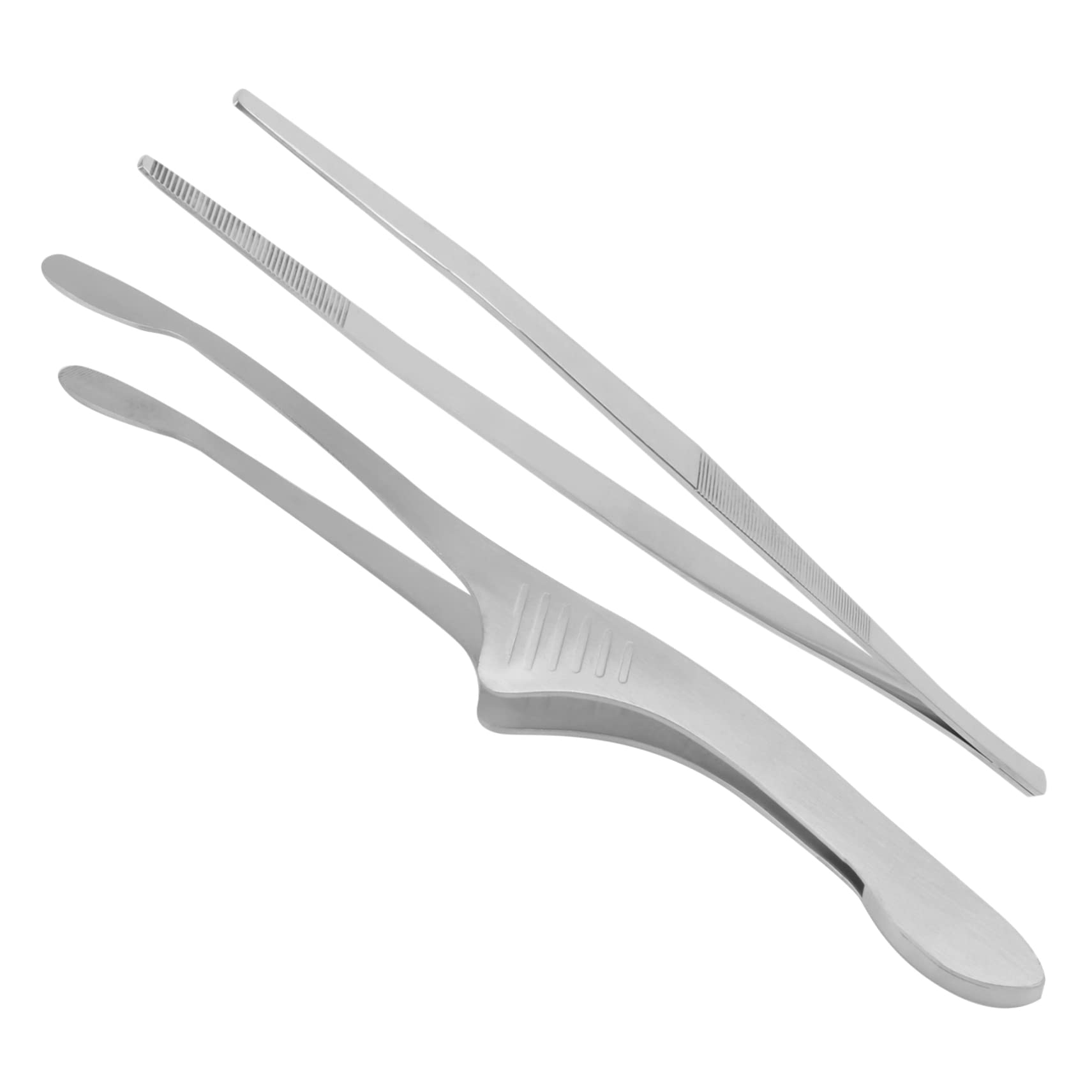 Pinces de cuisine anti-brûlure en inox pour manipuler et servir sans faire tomber