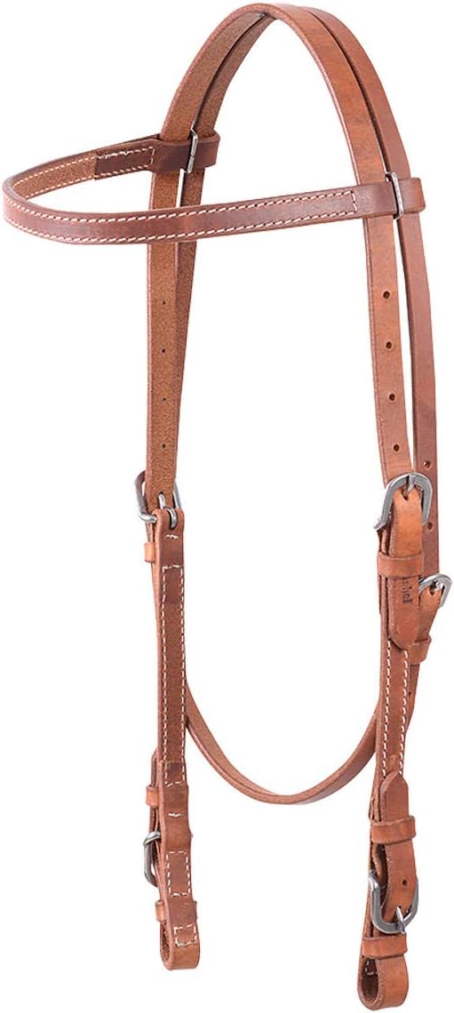 Cashel Stitched Harness Browband Headstall with Buckle Ends