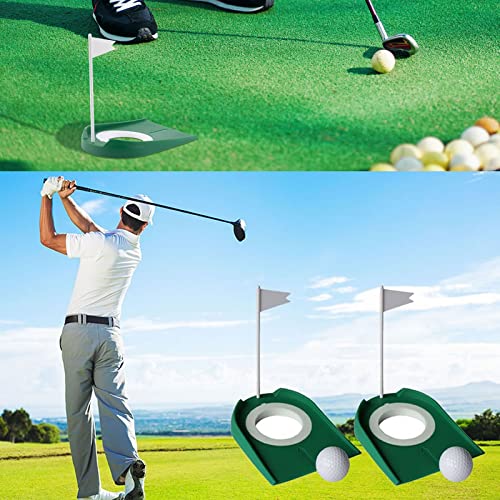 Wsere 2 Pack Golf Putting Cup Indoor Practice Training Aids, Indoor Outdoor Golf Putting Hole Putter Regulation Cup #TOP6