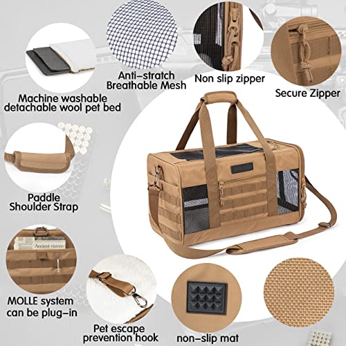 Veagia Soft Cat Carrier,Pet Carrier,Cat Bag Carriers For Medium Cats Under 25 Puppy Dog Carriers Airline Approved For Small Dogs #TOP2