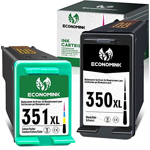 Economink 350XL 351XL Cartucho de Tinta Remanufacturado para HP 350 351 XL Negro y Color, para...