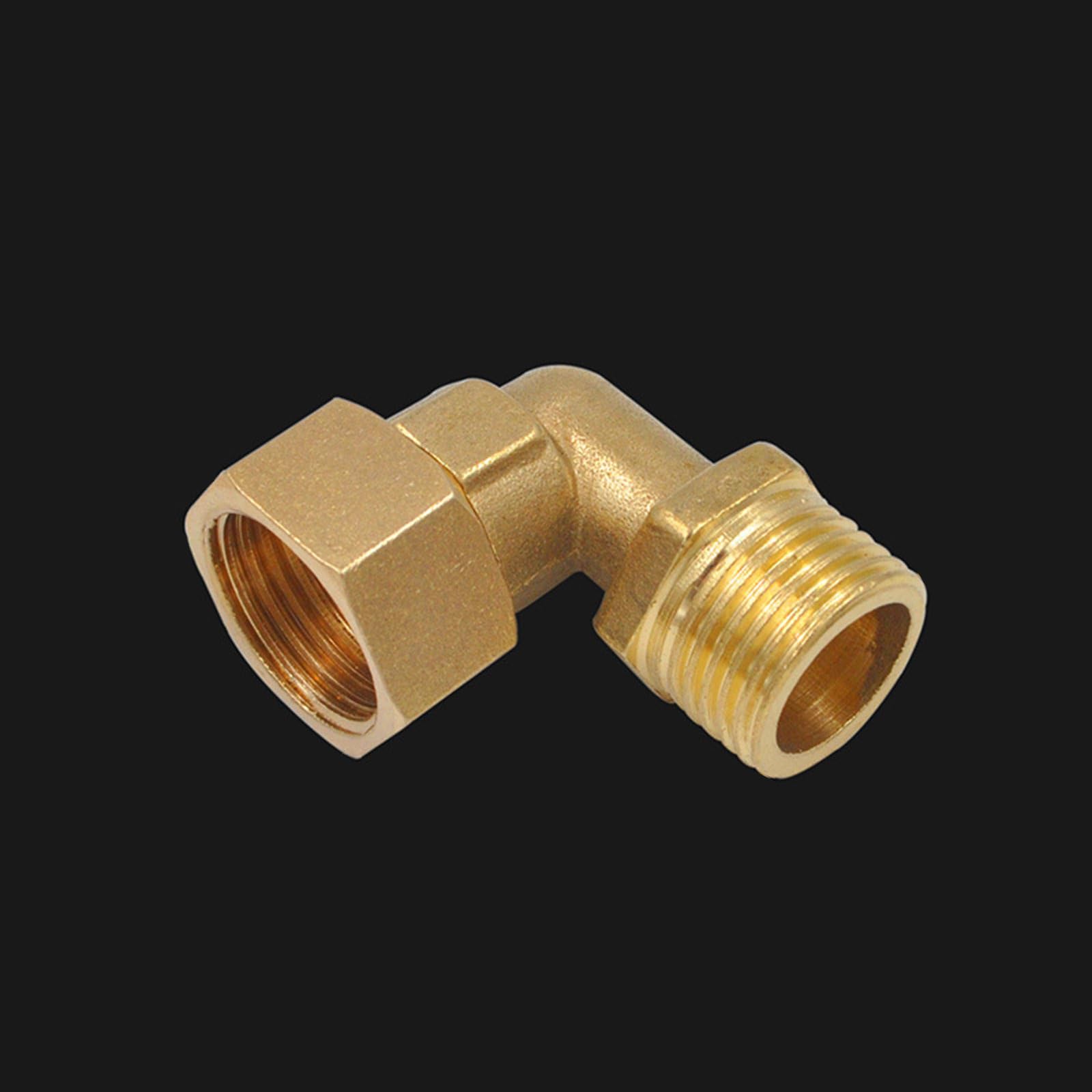 2 raccordi a gomito in ottone da 1,3 cm con angoli di 90 gradi, installazione semplice, per bagno, cucina, giardino, collegamento tubo