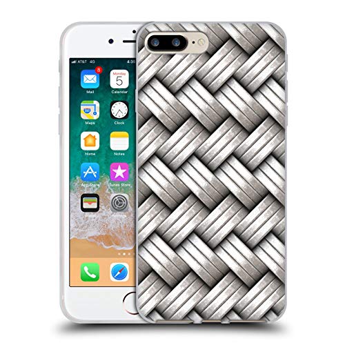 Coque en Gel pour iPhone 7 Plus iPhone 8 Plus LebensArt Argent Glamour Protection MagSafe