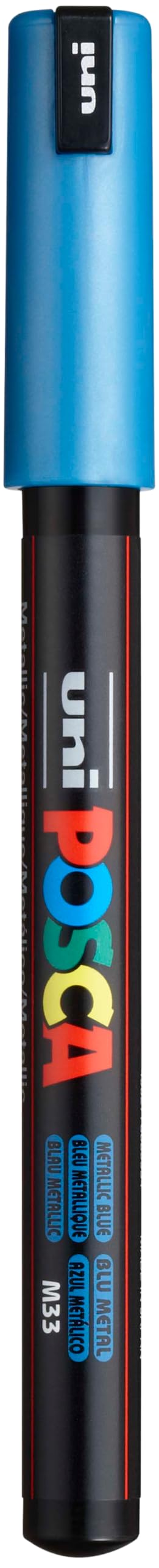 Posca Marker 1MR in Metallic Blue, Posca Pens for Art Supplies, School Supplies, Rock Art, Fabric Paint, Fabric Markers, Paint Pen, Art Markers, Posca Paint Markers