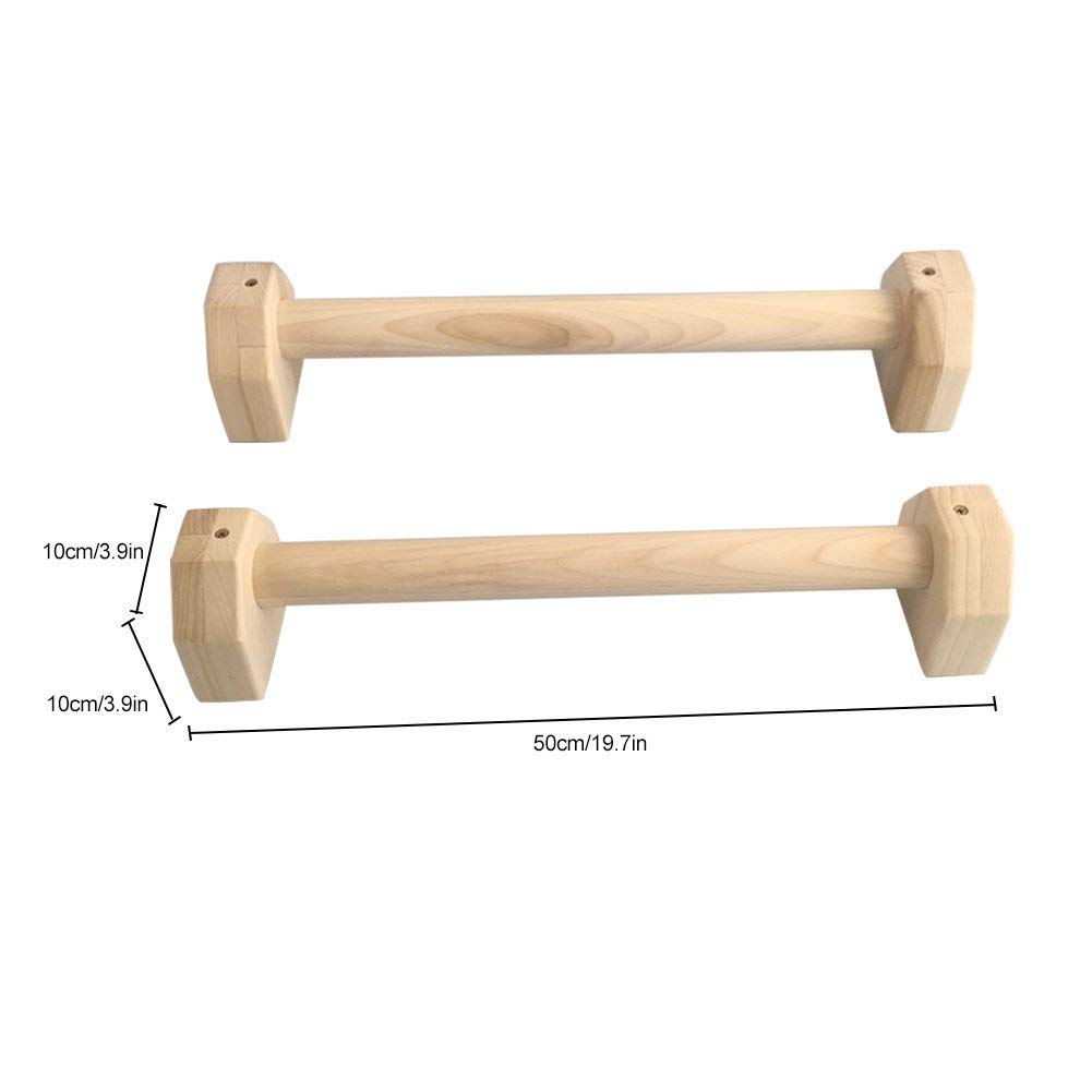 1 paio di 50 cm a forma di H flessioni aerobica invertito personalizzato bipolare push-up telaio estensione barre parallele