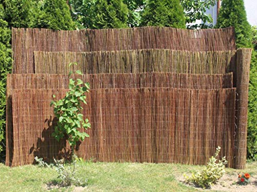 Damian-Wiklina Willow Garden Screening Mat for Garden or balcony – Length 3 metres - 4 different heights available (100)
