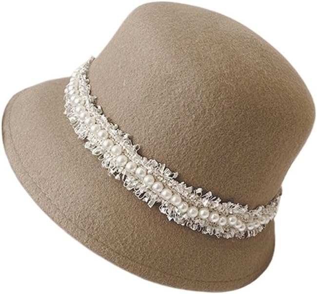 Autumn and Winter Hat Children's Pearl Fisherman Felt Hepburn Wind Pot