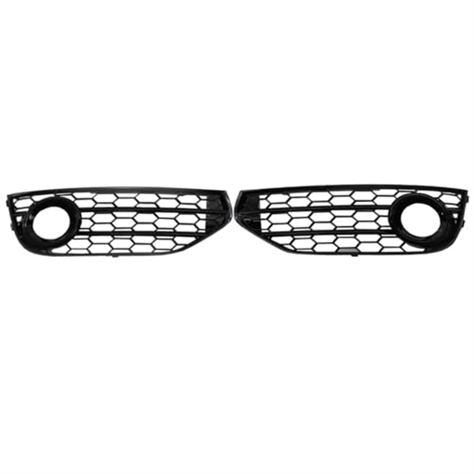 Do A4B8 Touring Edition 2007-2010 2 szt. Plaster miodu perforowana przednia rama światła przeciwmgielnego Auto Modified Parts 8K0807681J 8K0807681 Listwa przeciwmgielna(BLACK Gloss Black)
