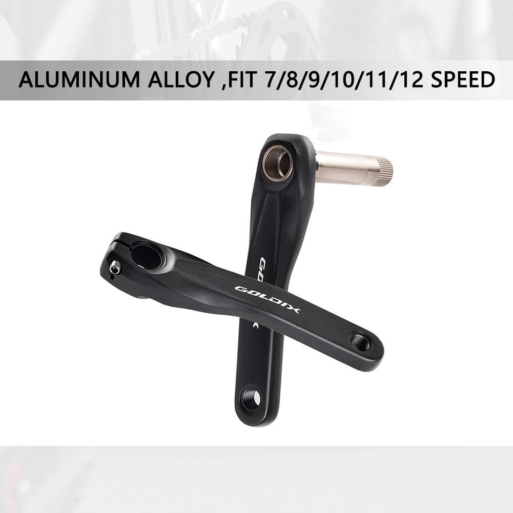 Guarnitura per Mountain Bike 170mm 175mm Guarniture Direct Mount Hollow Integrated Cread Braccette con Movimento Centrale BSA 68-73mm Adatto a 7/8/9/10/11/12 velocità Lega di Alluminio
