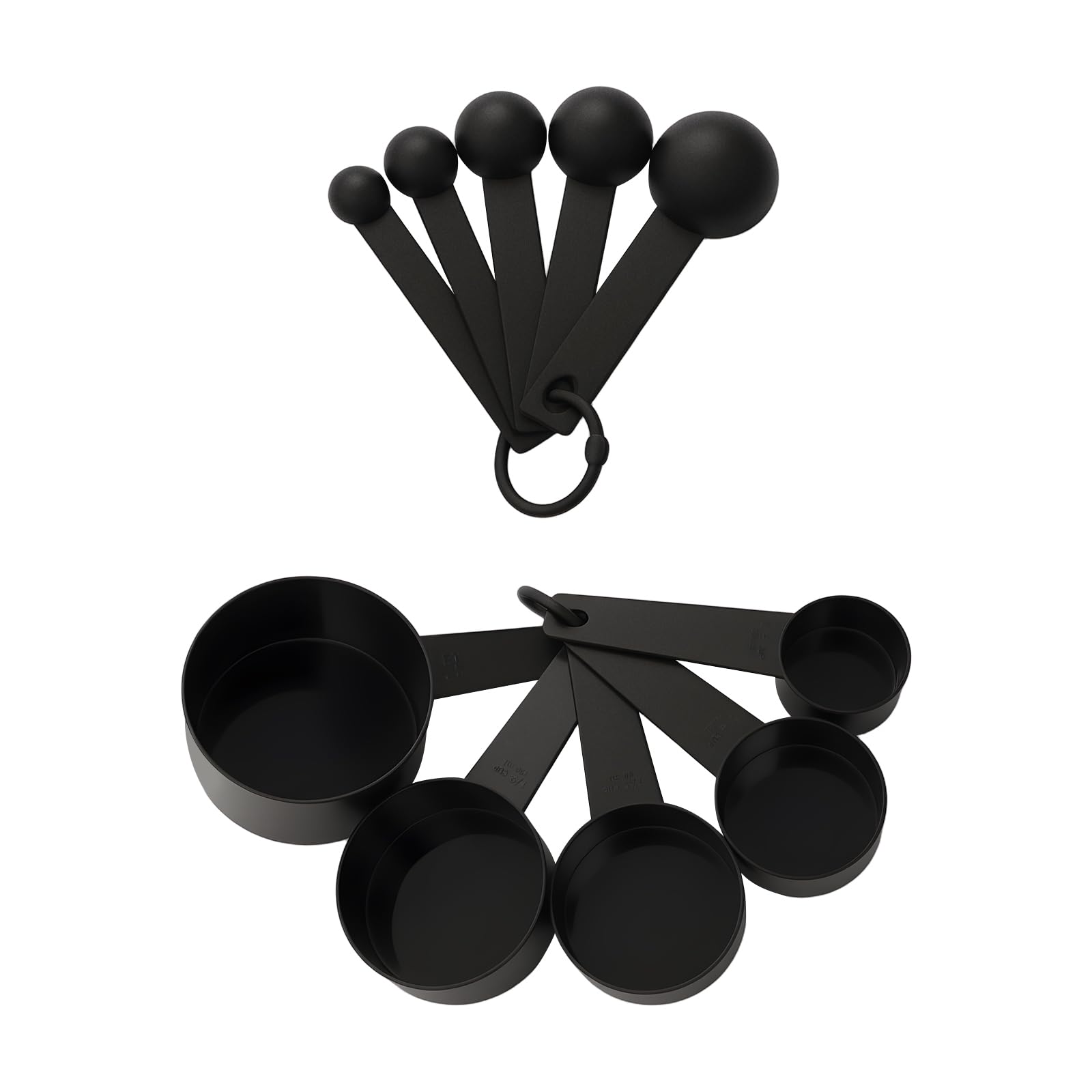 Juego de 40 utensilios de cocina, color negro y plateado, de nailon y acero inoxidable, resistente al calor hasta 410 °C, juego completo de utensilios de cocina