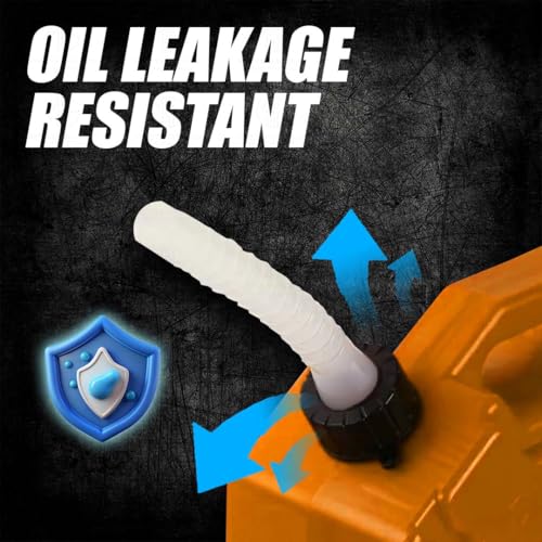 Image of Universal 5 Liter Fuel Jerry Can With Clamp and Cap For Motorcycle | Fuel Container Heavy Duty construction for Petrol /diesel /kerosene Storage (Gold)
