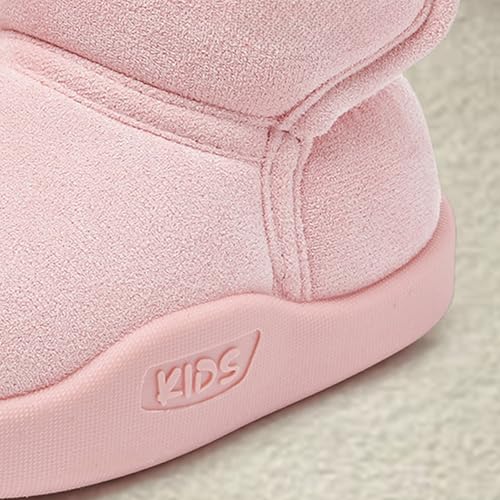 IWIHMIV Girl Winter Shoes Thick Soft Sole Warm Cotton Shoes Non Slip Fashion Casual Comfortable Soft Flat Ankle Boot4
