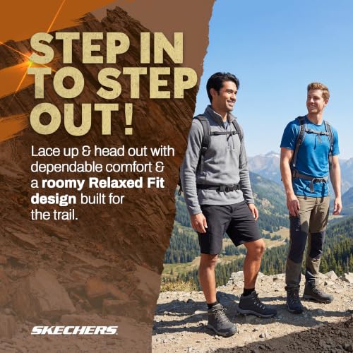 Image of Skechers Men's Relment - Daggett Boot | Hiking, Relaxed Fit, Air-Cooled Memory Foam, Water Repellent, Lace-Up