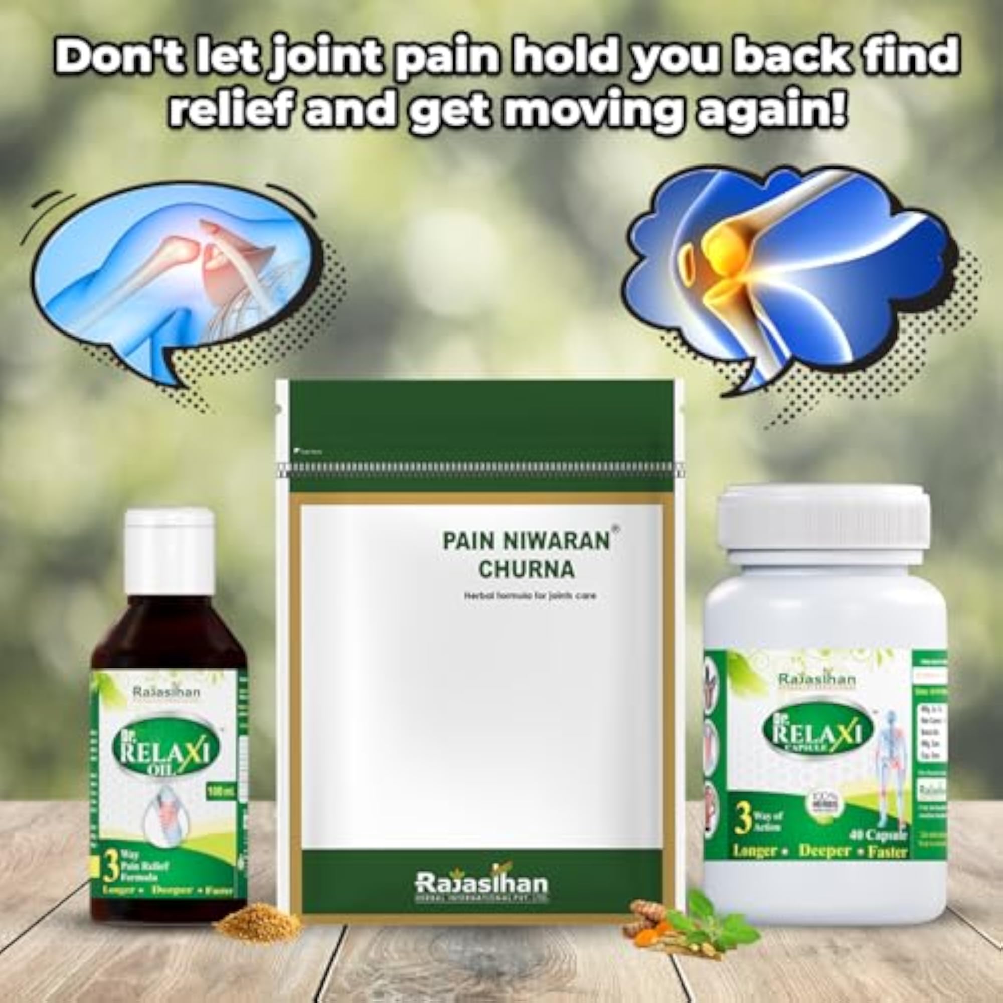 Rajasthan Herbals Ayurvedic Pain Combo Pack
