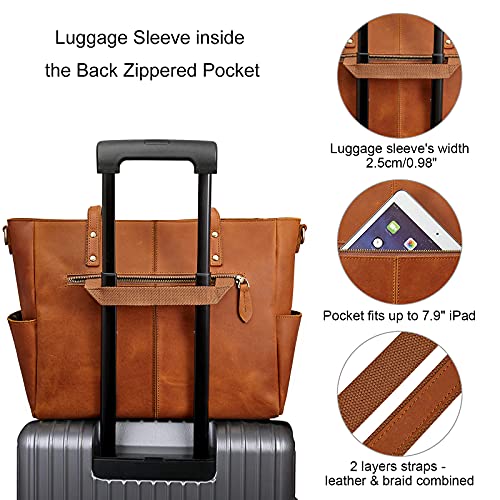 Bolso Tote Grande de Cuero Genuino para Mujer miniatura 3