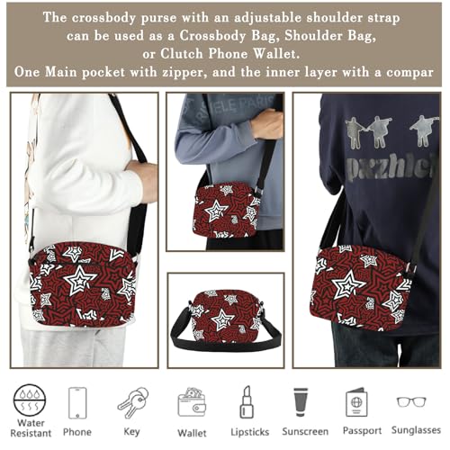 MBMSO Phantom Thieves Gifts Persona Merch Red and Black Star Bag JRPG Games Gifts for Game Players Lovers Anime Joker Purse4