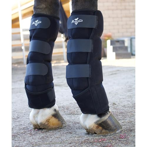Image of Professional's Choice Ice Boots - Equine Cold Therapy Leg Wraps with Gel Pockets, Suspensory Strap and Mesh Carry Bag, Pair