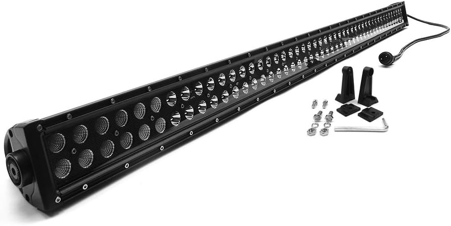 Southern Truck 75050 Black 50" LED Light Bar (Face Str, Dbl Row, Combo Flood/Beam 288w/DT Harness 79900/24,000 Lumens)