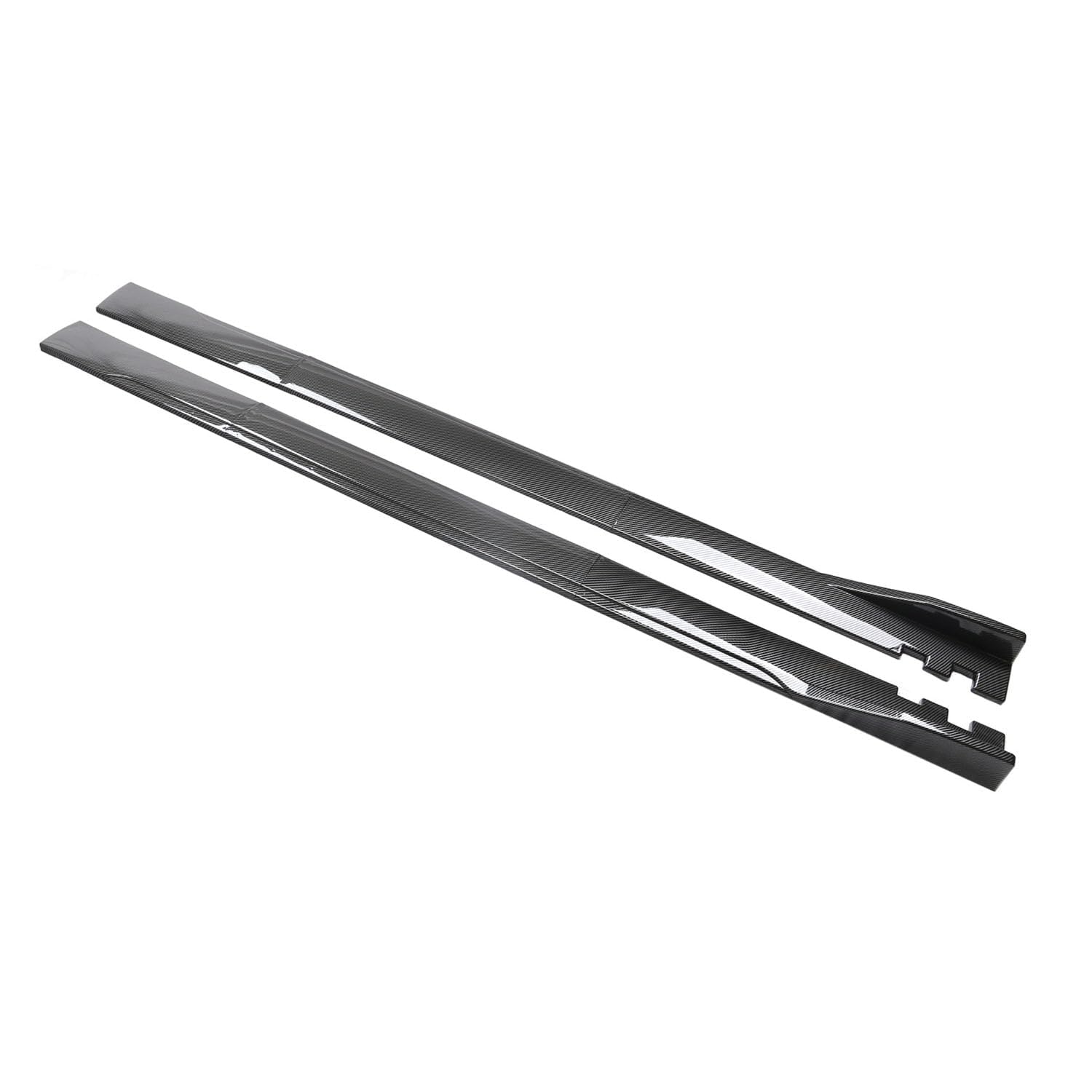 Minigonne Laterali Auto per BMW 1 Series F20 4 Door 2012-2019, Estensione Laterale Diffusore Separatore Laterale Kit Alettoni AntiGraffio Pedane,A-Carbon Fiber Look Black