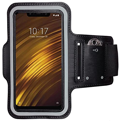 moex Custodia per Xiaomi Poco X3 NFC / X3 Pro, cinturino sportivo in neoprene, supporto per cellulare per la corsa e lo sport, bracciale da corsa con 2 scomparti, colore rosa