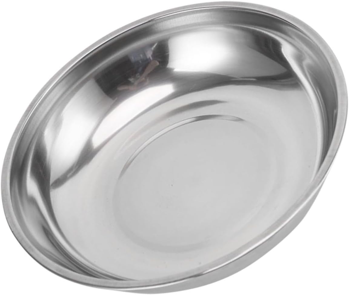 Homoyoyo 3pcs Multi-Purpose Stainless Steel Scale Tray for Accurate Weighing for Kitchen Food and Traditional Table for Reusable Use
