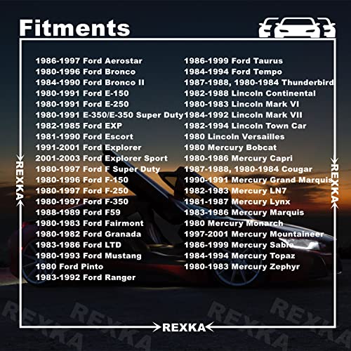 Rexka 50Pcs Door Trim Panel Retainers Clips Fastener For Ford N801925-S Lincoln Mercury Bronco F150 Mustang F-250 F-350 #TOP2