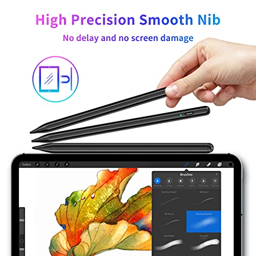 Stylus Pen, Tablet Pen Compatible For Ios And Android Touchscreens, Rechargeable Stylus Pen With Dual Touch Screen,Stylus Pencil For Apple/Android/Samsung Tablet, 16.5Cm,Black #TOP4