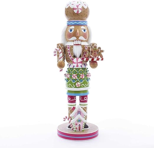 Kurt S. Adler Kurt Adler 16-Inch Wooden Gingerbread Nutcracker, 16in, Multi