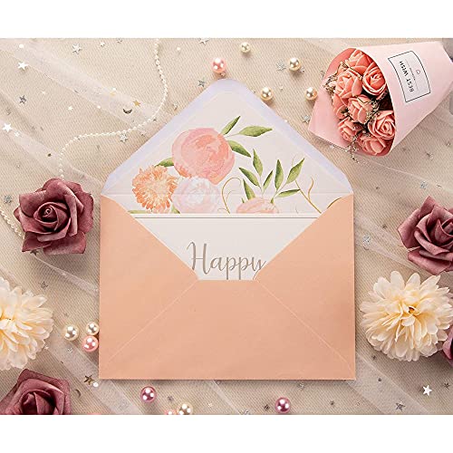 Paper Junkie Floral Envelopes For Invitations And Greeting Cards (Blush Pink, 5X7 In, 50-Pack) #TOP1