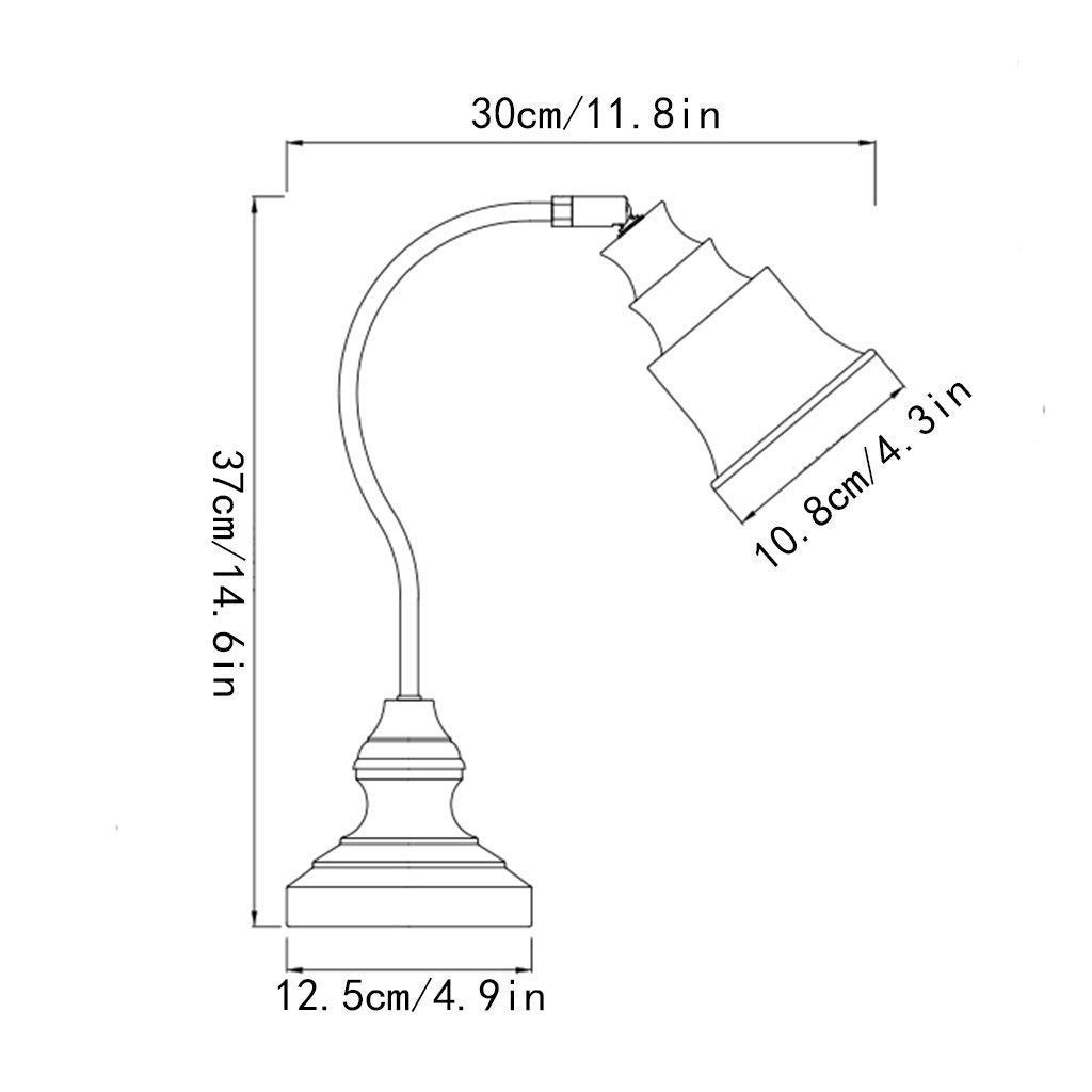 GZZ Gyy Home Hotel Lighting Lampada da Tavolo Elegante, Lampada Fluorescente compatta - Lampada da soffitto in Ferro Tipo E14