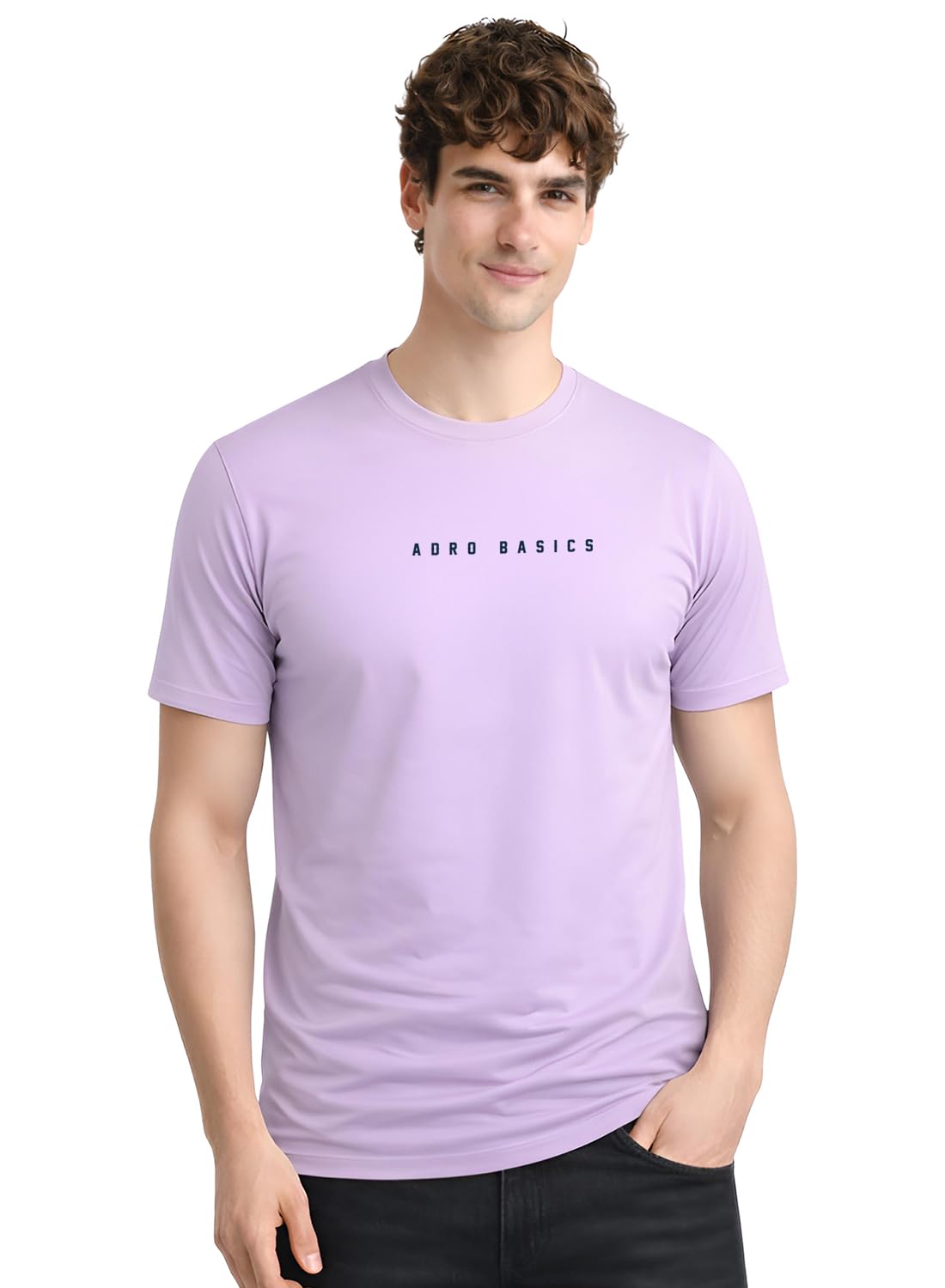 Global Desi Mens Minimal Printed T-Shirt | 100% Breathable Soft Cotton T Shirt | Stylish Casual Beige Tshirt for Summer Regular Fit Tee in beige