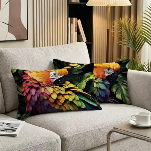 Fundas cojines 40x80 cm de loro juego de 2 piezas rectangulares de terciopelo para sofá 4