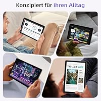 Tablet 10 Zoll, Android 15 Tablets mit Hülle, Unisoc T30 Quad-Core, 18 GB RAM + 128 GB ROM + 1 TB TF, 1280x800 HD IPS Display, 5MP + 8MP Duale Kamera, 6000 mAh, WiFi 6, BT 5.0, GPS (UK-Ladegerät) – Ansicht 7