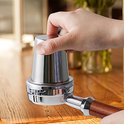 51mm Dosierbecher, Barista Zubehör Coffee Dosing Cup aus Edelstahl, Siebträger Zubehör Kaffee Dosierbecher, Passend für 51mm Siebträger, Espresso Dosierbecher 51mm Dosierbecher Espresso Zubehör