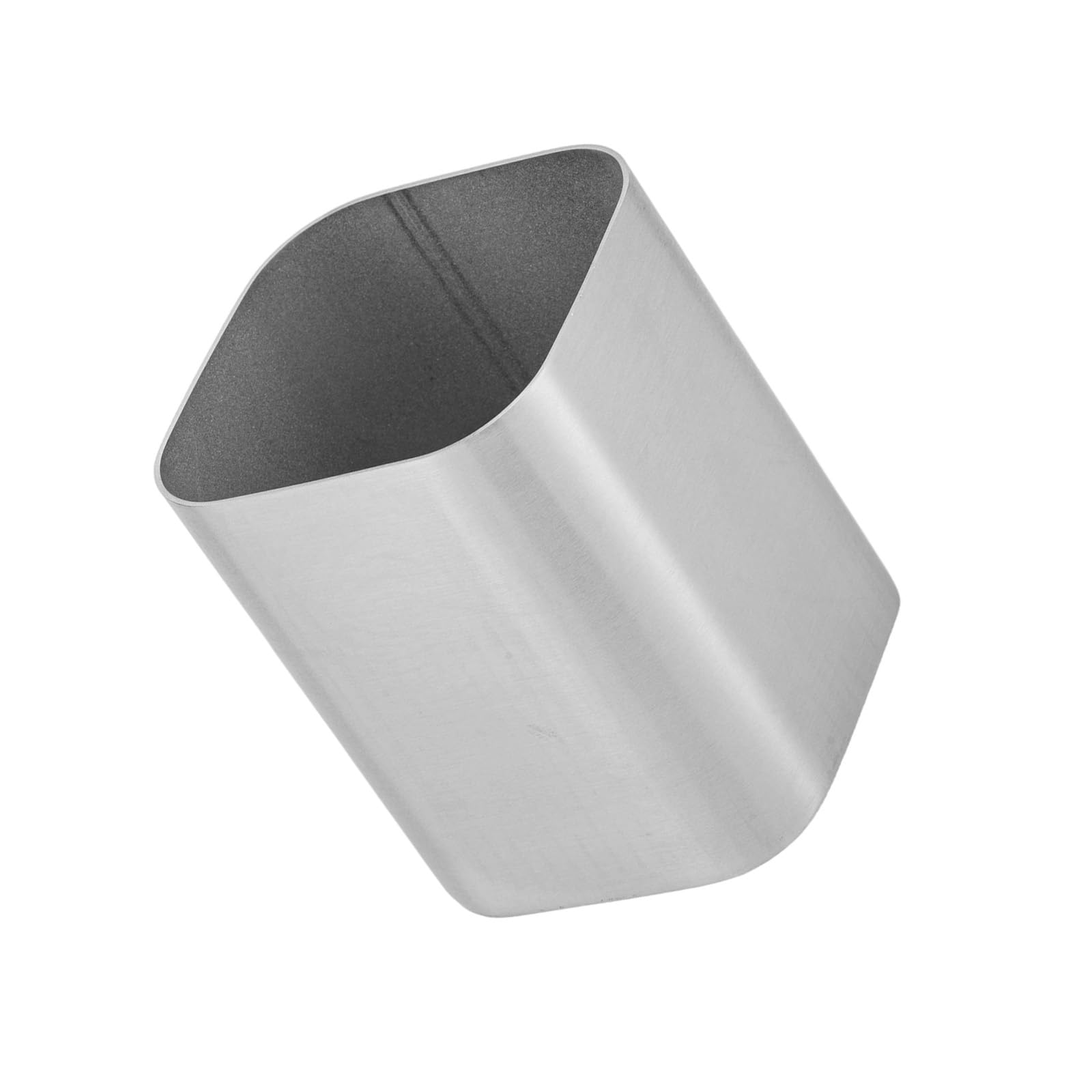 GTYLF Stainless Steel Pen Cup Multipurpose Desk Organiser Storage Box Spacious Compartment Makeup Brush Container 8x8x9.5cm Stainless Steel Pen Organiser