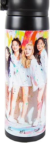 Miniatura 4 de Maxerkeep Kpop - Botella de agua de acero inoxidable de 17 onzas que mantiene los líquidos calientes o fríos