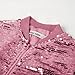 GRACE KARIN Pink Sequin Jacket for Girls Kids Christmas Long Sleeve Fall Winter Fashion Party Outwear Size 10-12