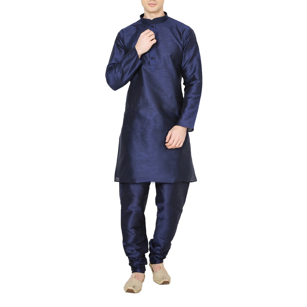 Kurta larga de seda mezclada para hombre Royal Kurta en color elegante 5